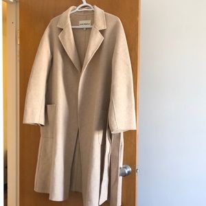100 % wool coat, long, size small